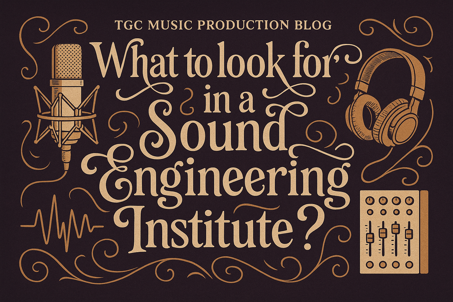 What to look for in a sound engineering institute?